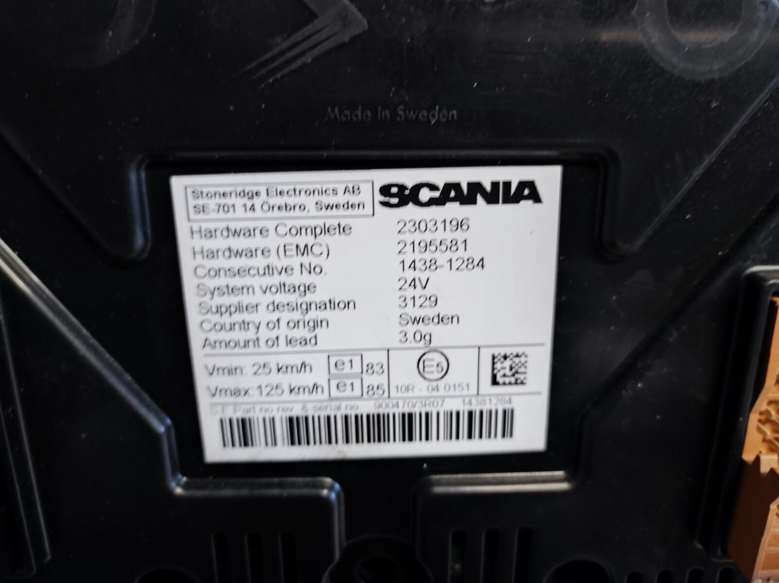 dashboard SCANIA for truck SCANIA Euro 6