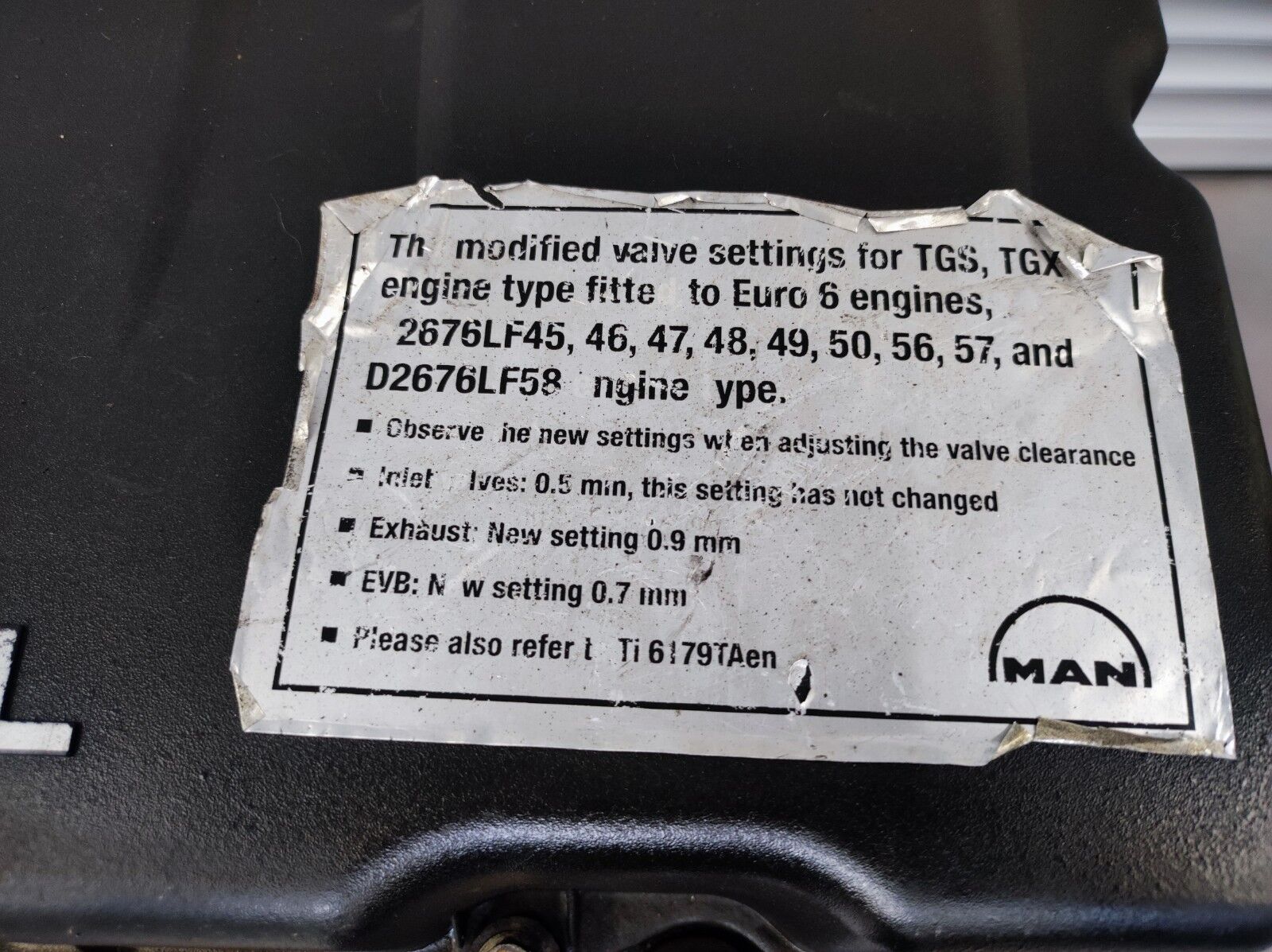 engine MAN Euro 6 D2676 LF45 - 480 hp for truck MAN TGS - TGX Euro 6