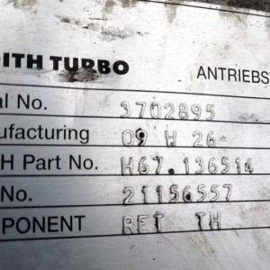 retarder Voith for truck tractor VOLVO