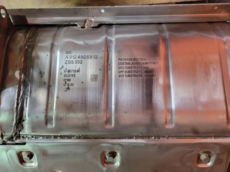 catalytic converter for truck tractor MERCEDES-BENZ Euro 6